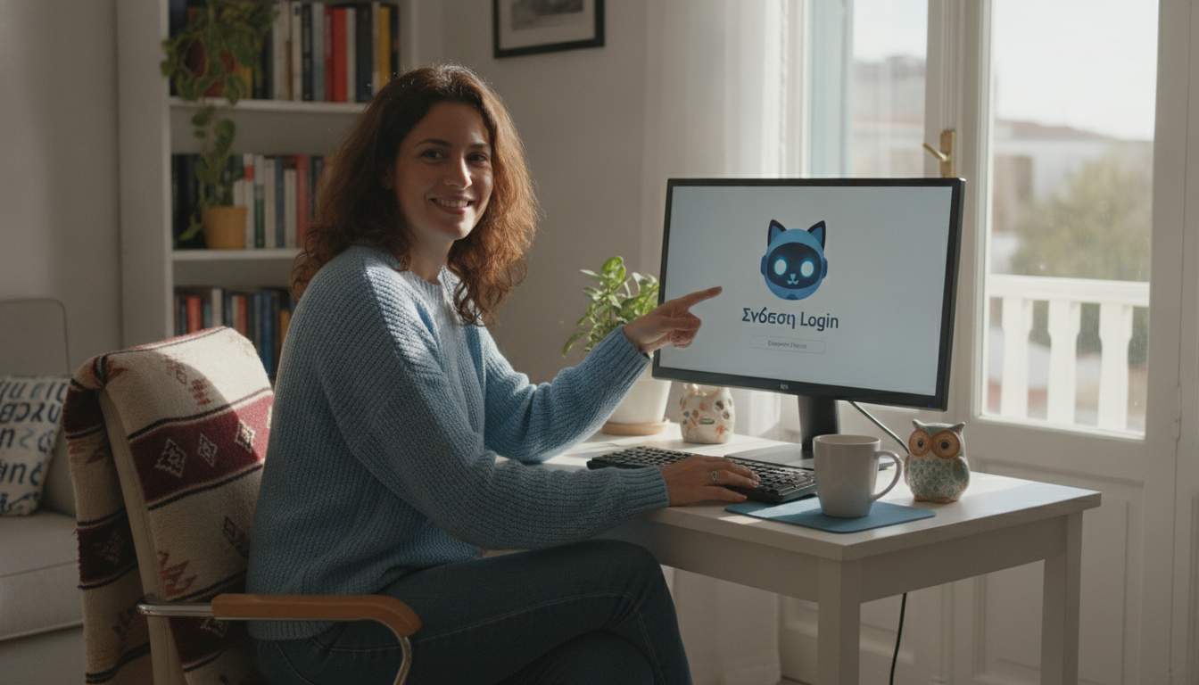 Γυναίκα από την Ελλάδα που χρησιμοποιεί το robocat login